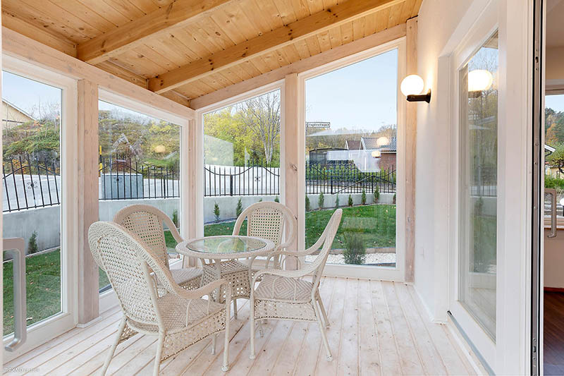 Renovering av uterum. Skogås Länna