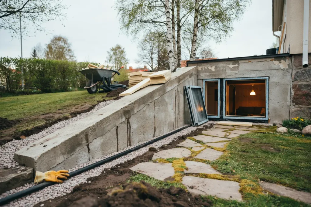 fr n r k llare till trygg boyta smart k llarrenovering och dr nering f r villa gare
