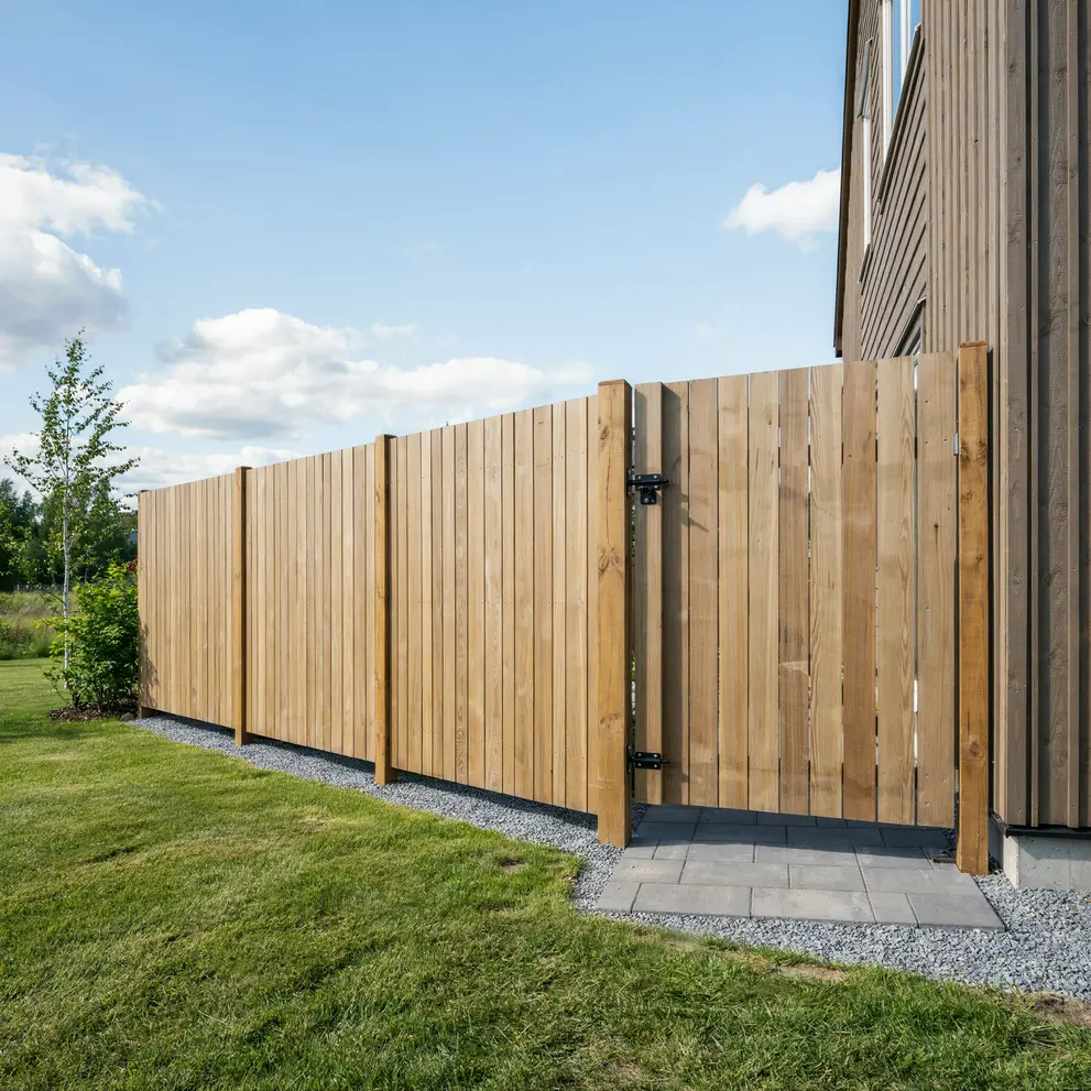 bygga plank staket stangsel gardsgard skogas huddinge stockholm